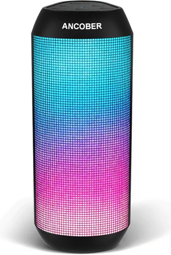 Altavoz Bluetooth, sonido fuerte estéreo HD de 20 W, inalámbrico portátil, luz RGB, tiempo de reproducción de 36 horas, emparejamiento envolvente