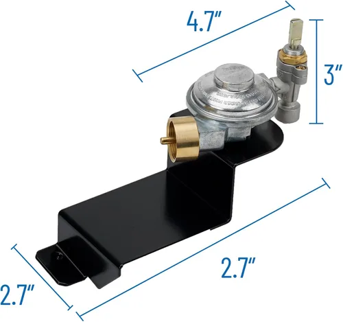 Miniatura 2 de Skyflame Conjunto de regulador de válvula de parrilla de gas compatible con Weber Q1000 serie Q1200 - Piezas de repuesto para Weber 64866