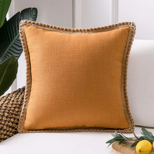 Miniatura 46 de Phantoscope Farmhouse - Fundas de almohada decorativas para exteriores, Poliéster & Mezcla de poliéster, Beige, 18" x 18