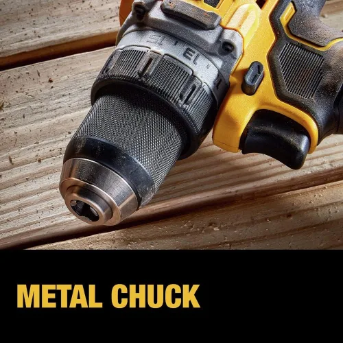 Miniatura 8 de DEWALT 20V MAX* XR® Kit de taladro/destornillador inalámbrico sin escobillas de 1/2 pulgada (DCD800P1), Amarillo