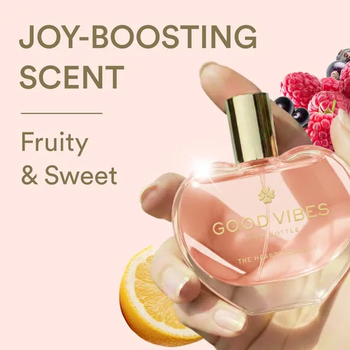 Miniatura 2 de GOOD VIBES - Perfume en botella para mujer, Eau de Parfum floral afrutado con frambuesa, bayas y vainilla, perfume dulce para todos los días