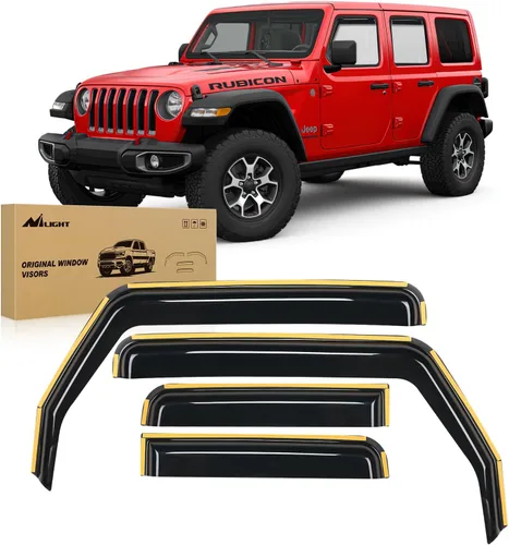 Miniatura 12 de Nilight protectores de lluvia para canal para Ram 1500 2009 2010 2011 2012 2013 2014 2015 2016 2017 2018 Crew Cab, 2019-2023 Ram 1500 Classic Body