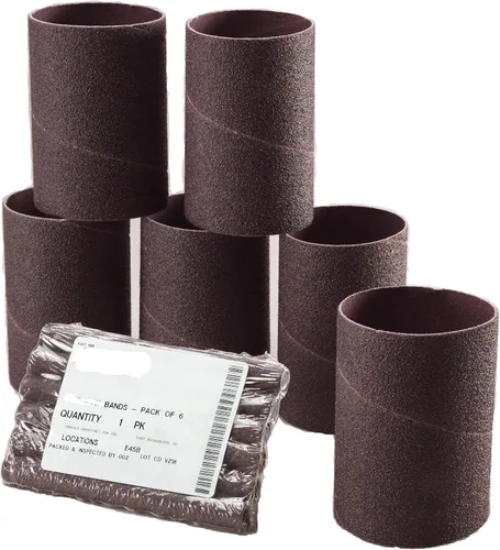 Sungold Abrasives 458045 - Bandas en espiral para lijadora de husillo de 1 pulgada por 4-1/2 pulgadas, paño de óxido de aluminio de grano 50,