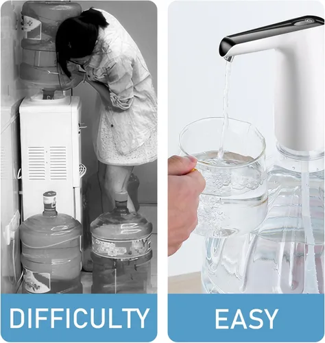 Miniatura 4 de Bomba de botella de agua, dispensador de agua, bomba eléctrica de botella de agua, dispensador de jarra de agua recargable por USB, dispensador