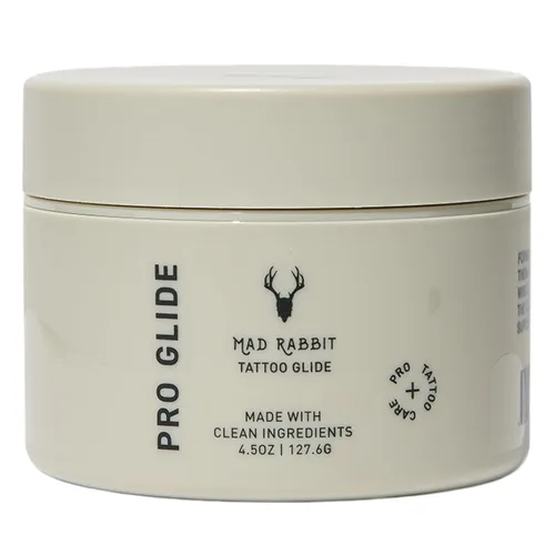 Mad Rabbit Tattoo Artist Glide | Ungüento vegano limpio para tatuajes, aceites esenciales, cuidado antes y posterior, fórmula sin petróleo