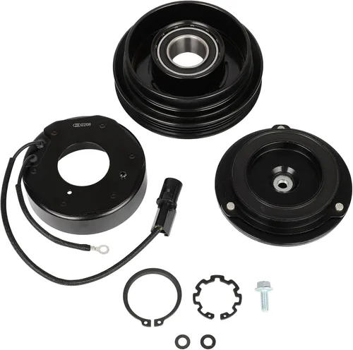 Miniatura 33 de CCIYU Embrague del compresor de CA para el coche 2001 2002 2003 2004 2005-2006 para Hyundai Santa Fe 2.7L Aire acondicionado compresor embrague