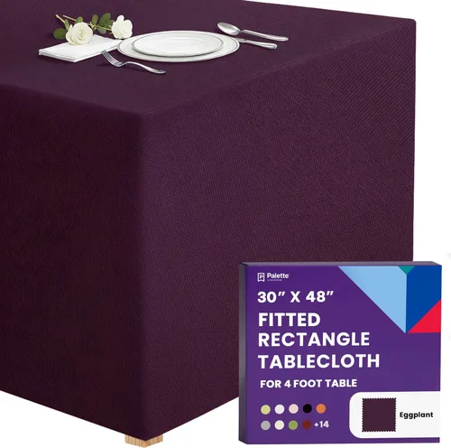 Miniatura 47 de Gee Di Moda - Mantel rectangular a medida en poliéster lavable para mesa de 4 pies, ideal para mesa de bufé, fiestas, cenas, bodas, vacaciones