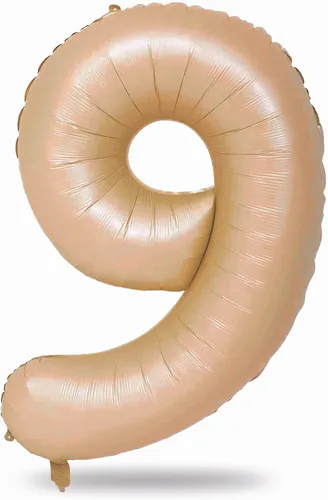 Miniatura 217 de Globo dorado champán con el número 5, globos de aluminio autoinflables grandes de 40 pulgadas del 0 al 9, globo de helio digital 5 dorado claro