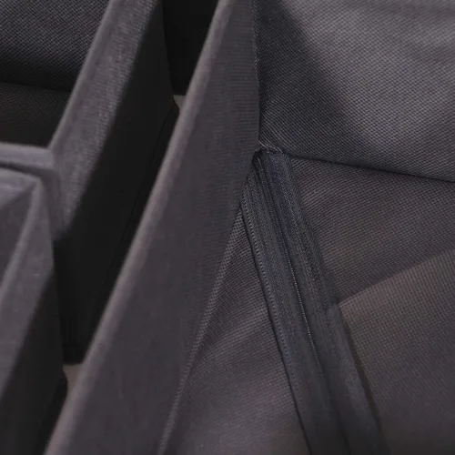 Miniatura 6 de DIOMMELL Paquete de 6 cajas de almacenamiento de tela plegables para armario, aparador, cajón, divisor, cestas de tela, contenedores para ropa, ropa