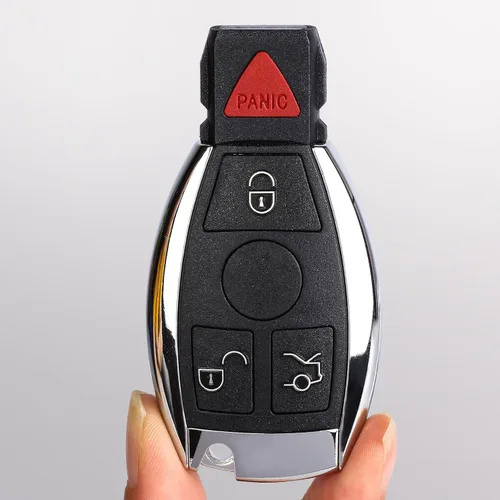 Miniatura 7 de Beefunny 315MHz Llave de Reemplazo Inteligente con 4 Botones 3+1 para Control Remoto de Mercedes-Benz Compatible con NEC & BGA 2000-2014, 705 Moto