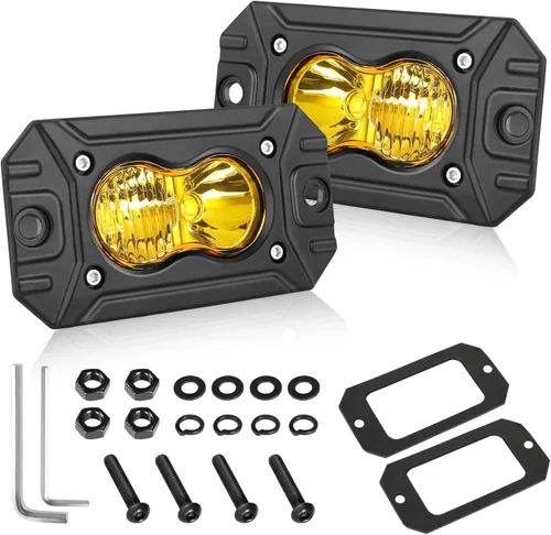 Miniatura 21 de Cápsulas LED ámbar, parte AKD de 3 pulgadas, luz LED de conducción de 40 W, luz LED todoterreno, luz de trabajo LED amarilla, luces antiniebla