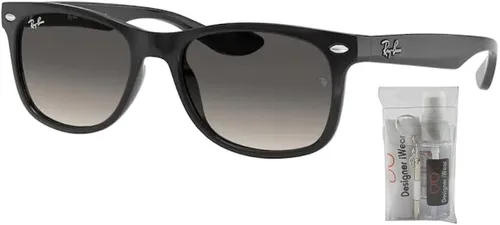 Miniatura 2 de Ray-Ban Junior New Wayfarer RJ9052S - Gafas de sol cuadradas para niños y niñas + paquete con kit de gafas iWear de diseñador