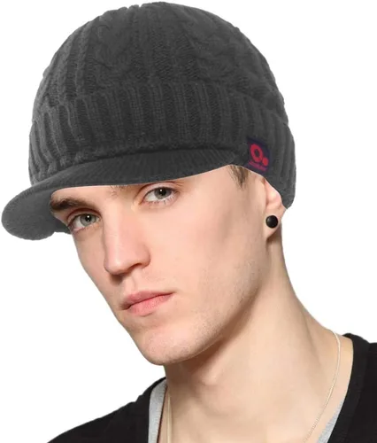 Miniatura 39 de Janey&Rubbins Gorro de punto diario con orejeras con forro polar y calavera