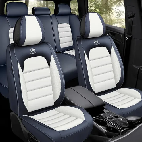 Miniatura 15 de Fundas de asiento de cuero para Nissan Murano 2003-2026, Protectores de asiento compatibles con airbag, Fundas de asiento automotrices impermeables