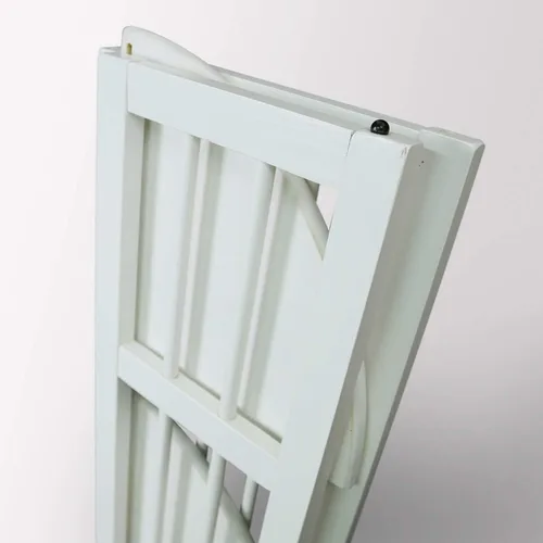 Miniatura 6 de Estantería de esquina plegable de 4 estantes Casual Home, blanca Blanco