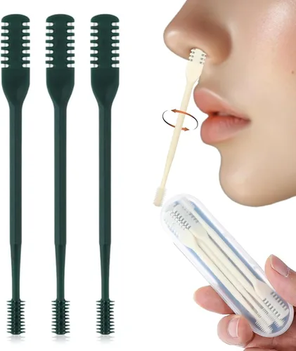 Miniatura 18 de Herramienta removedor de vello nasal de 360°, recortadora de vello nasal portátil para hombres y mujeres, cortador de pelo nasal 2 en 1, cuchillo