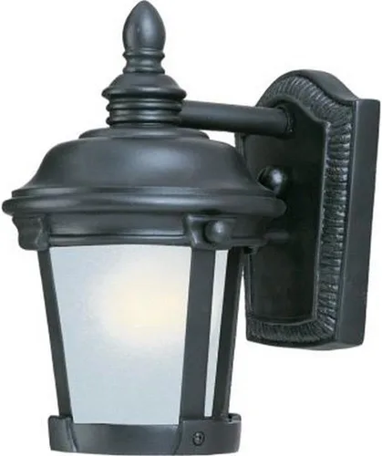 Maxim 56096FSBZ Dover LED E26 - Aplique de pared LED de vidrio esmerilado estilo mediterráneo para exteriores, 1 luz de 9 vatios, 10 pulgadas de