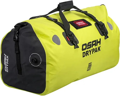Miniatura 23 de Bolsa de lona impermeable y maleta - Bolsa seca para motocicleta, bolsas de sillín con cierre enrollable, gran espacio de almacenamiento, para Negro