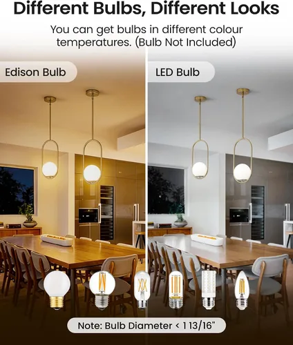 Miniatura 6 de Yunnix Lámparas colgantes para isla de cocina, lámparas colgantes, moderna lámpara colgante de cristal de bronce champán, lámpara de mediados