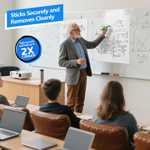 Miniatura 2 de Nortix Almohadilla de caballete, almohadillas de caballete autoadhesivas, papel de tabla de anclaje para profesores, adhesivo fuerte y resistente al