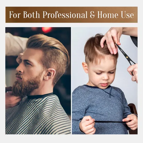 Miniatura 5 de Facón Tijeras de corte de pelo, tijeras profesionales para el cabello de 6.5 pulgadas, tijeras de peluquería con borde de afeitar, tijeras de corte