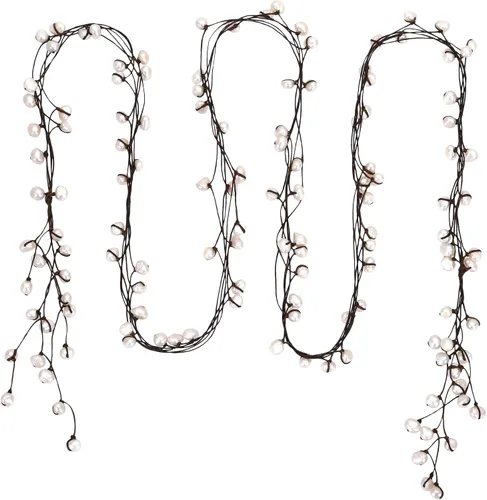 Miniatura 2 de Collar o cinturón de Lariat de perlas de agua dulce cultivadas White Allure, Perla