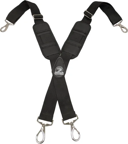 Miniatura 3 de paquete de lujo para electricistas (Cinturón de Herramientas, ligueros, guantes, cubo cargador) cinturón con ventilación y soporte de espalda