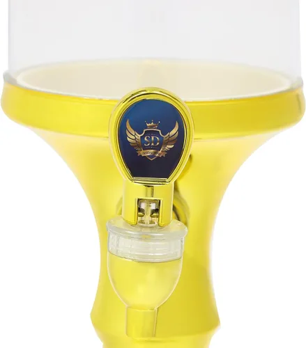 Miniatura 4 de Dispensador de torre de cerveza de 3 litros con tubo de hielo y dispensador de cerveza de mesa ligera, 3.2 cuartos de galón /102 onzas, dispensador