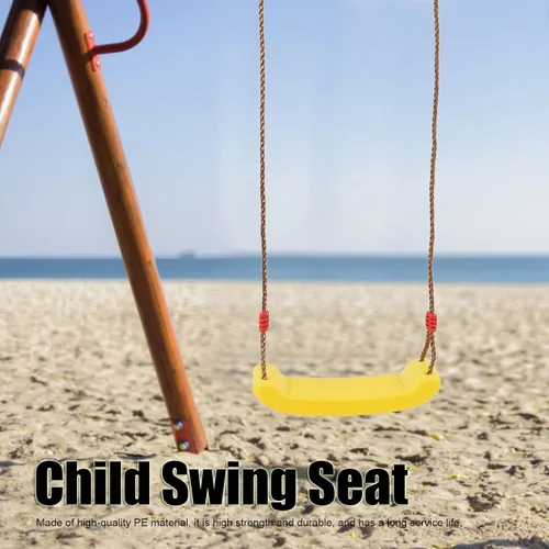 Miniatura 5 de Columpio de árbol, juego de columpios al aire libre para niños, asiento con cuerda antideslizante resistente al desgaste, columpios colgantes