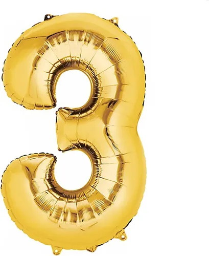 Miniatura 35 de Efavormart - Globo de aluminio dorado gigante de 40 pulgadas con número 0, globo metálico brillante con número de helio para cumpleaños