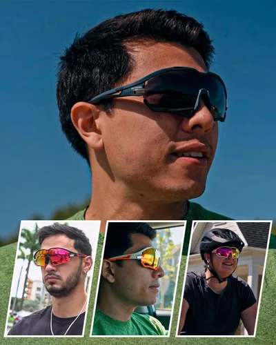Miniatura 7 de VICTGOAL Cycling Glasses for Men Women with Polarized and Photochromic 2 Lenses Clear Road Bike Running Sports Sunglasses