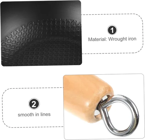 Miniatura 7 de COLLBATH Wok de hierro pequeño antiadherente estufa de gas sartén de 14.56 x 7.87 x 3.54 pulgadas para cocina casera utensilios de cocina versátiles