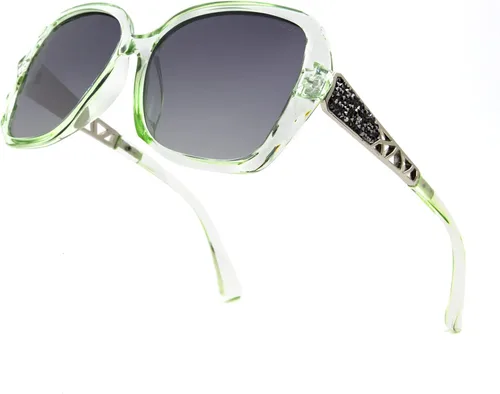 Miniatura 2 de LECKIRUT - Lentes de sol de gran tamaño para mujer lentes de sol clásicos y a la moda con protección UV polarizada