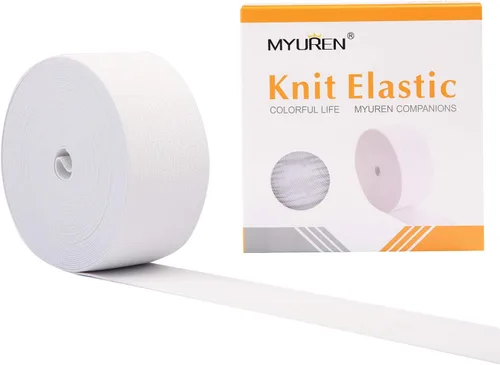 Miniatura 12 de MYUREN - Cinta de alta elasticidad para coser, banda, bobina o carrete elástico