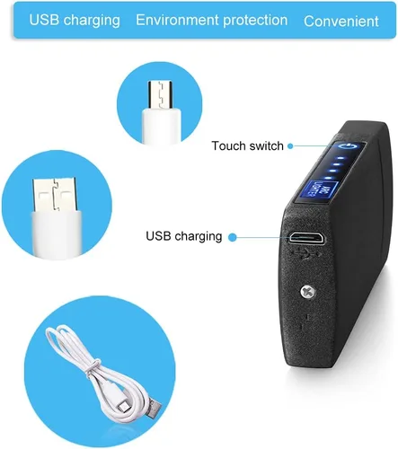 Miniatura 4 de Fortheday Encendedor eléctrico personalizado para hombres, encendedor grabado personalizado con encendedores recargables por USB para el día