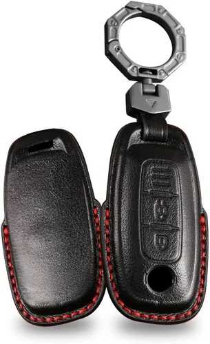 Miniatura 12 de ontto Funda para llavero de coche de 3 botones para Nissan 2022 2023, soporte inteligente para llave a distancia antiarañazos, piel para Ariya