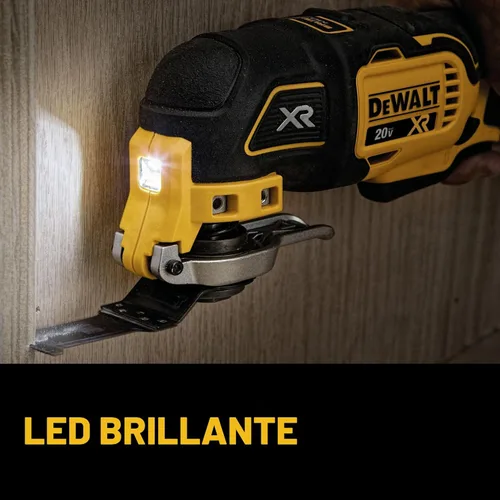 Miniatura 7 de DEWALT 20V MAX XR Herramienta multifuncional oscilante inalámbrica, motor sin escobillas de velocidad variable con luz LED, tiempo de ejecución
