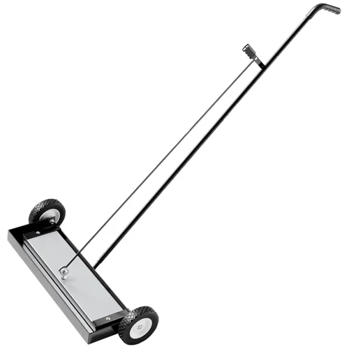 Miniatura 8 de Master Magnetics Barredora magnética con ruedas – Barredora magnética con mango ajustable – Potente herramienta magnética para uso en césped