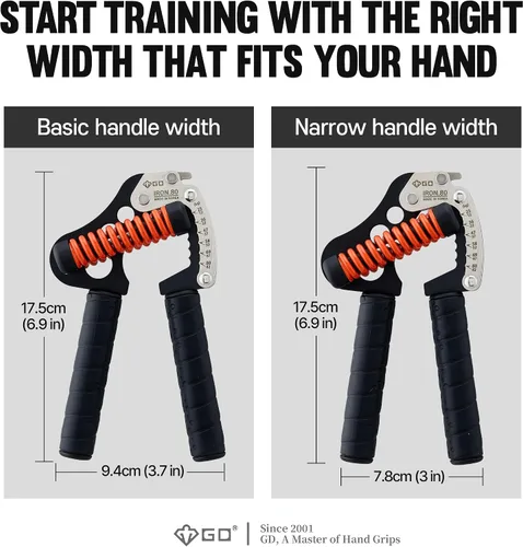 Miniatura 5 de GD IRON GRIP Entrenador de Fuerza de Agarre Fortalecedor de Manos Ajustable Fortalecedor de Agarre de Manos Ejercitador de Agarre de Manos