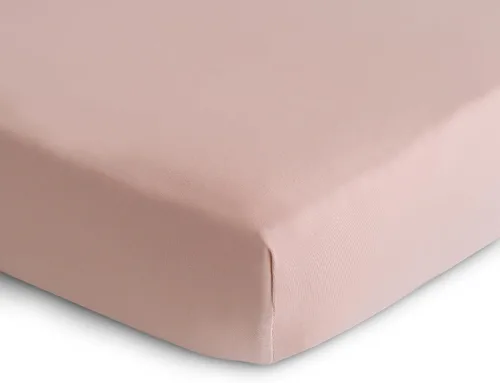 Miniatura 2 de mushie Sábana para cuna elástica y suave Ajustable de 28 x 52 pulgadas (rubor)