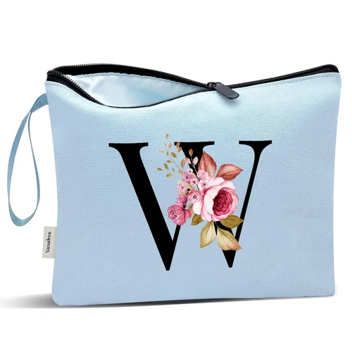 Miniatura 135 de Vavabox A-Z Bolsa de Maquillaje Personalizada, Regalos de Cumpleaños para Mujeres y Mamá, Regalos para la Mejor Amiga, Bolsa de Cosméticos