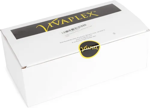 Miniatura 2 de Vivaplex - Paquete de 8 frascos de vidrio redondos, transparentes, de 8 onzas,con tapas negras