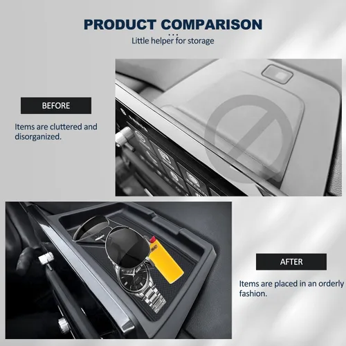 Miniatura 5 de Bandeja de almacenamiento para consola central Honda CR-V 2023 2023 compatible con Honda CRV 2023 2024 Hybrid/EX/EX-L/LX/SE/Sport/Touring