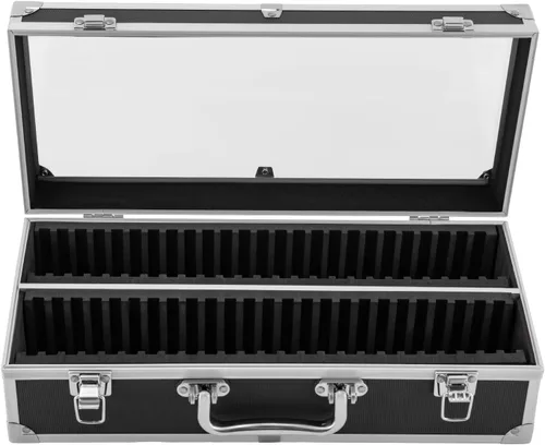 Caja de almacenamiento de monedas para 50 soportes de monedas de losa, soportes de losa de monedas, estuche de almacenamiento de monedas, caja de