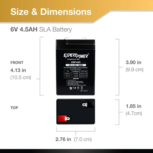 Miniatura 2 de Pilas Expertpower 6 volts para alarma, Paquete de 10