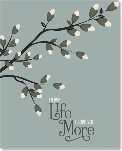 In My Life Inspired Lyric Wall Art Print - Love Song Memorabilia Poster Home Decor Gift for Music Enthusiasts (10"L x 8"W, Print - Unframed)