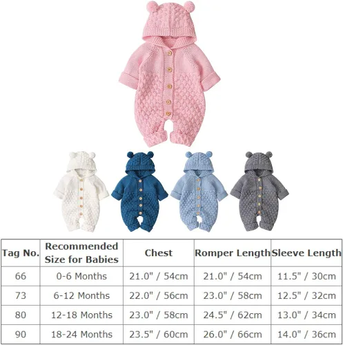 Miniatura 7 de Suéter de punto unisex con capucha y orejas de oso en 3D, de manga larga, ropa de dormir para el invierno