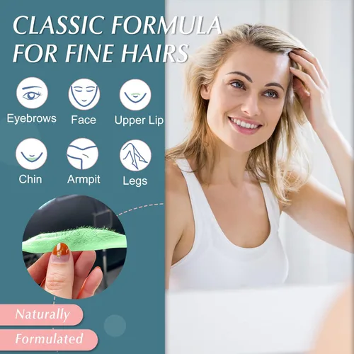 Miniatura 2 de Perlas de cera dura para depilación, 1 libra de cera dura para piel sensible con extracto de aloe vera, formulada para pelos finos, cera corporal