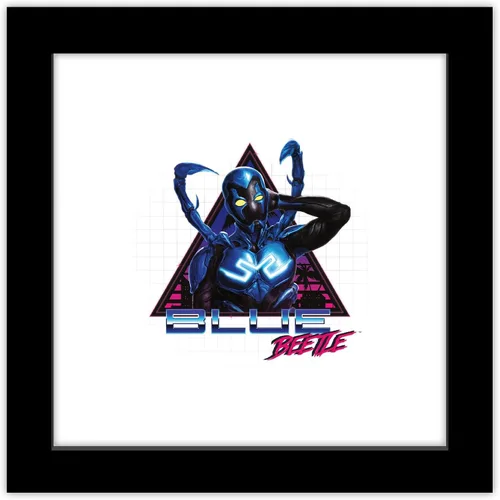 Miniatura 9 de Trends International Gallery Pops DC Comics Blue Beetle - Póster de pared retro Super Future, 12 x 12 pulgadas, versión de marco blanco