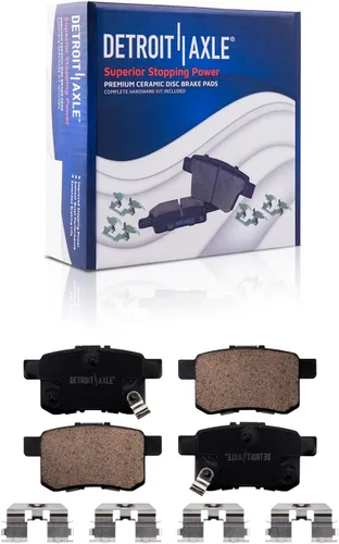 Miniatura 9 de Detroit Axle - Kit de frenos para Honda Accord 2008-2017, rotores de freno de disco y pastillas de freno de cerámica 2009 2010 2011 2012 2013 2014